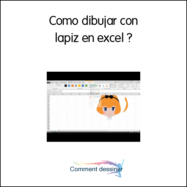 Como dibujar con lapiz en excel